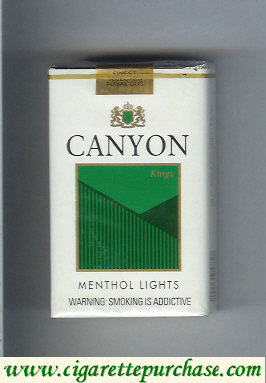 Canyon Menthol Lights cigarettes